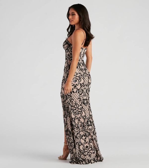 JoJo Sequin Bustier Formal Dress - Image 6