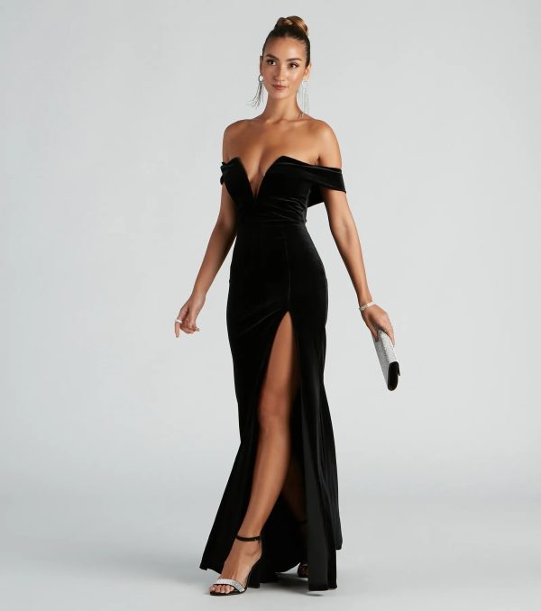 Kerri Formal Velvet Mermaid Dress - Image 2