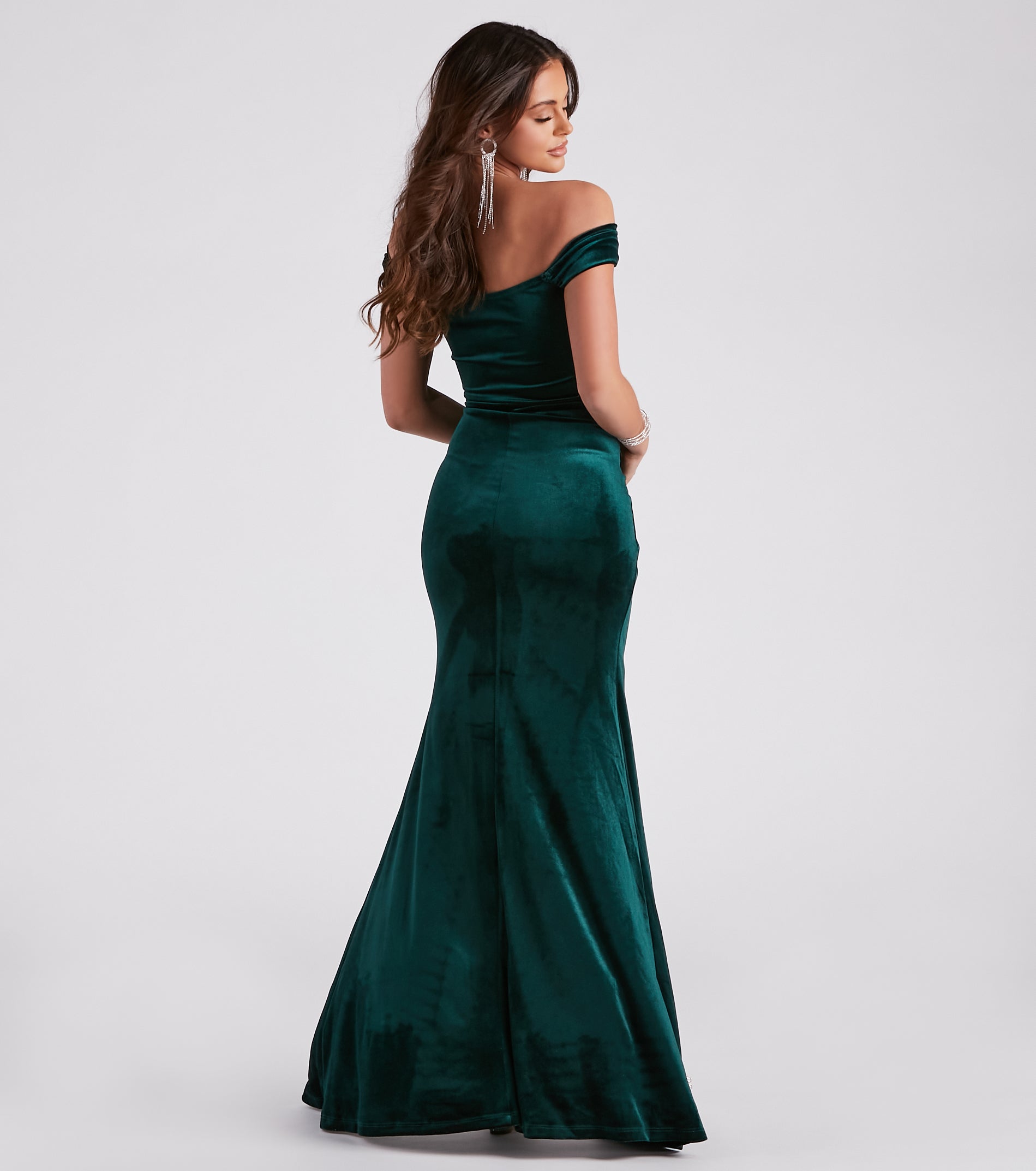 Georgina Formal Velvet Long Dress - Image 2