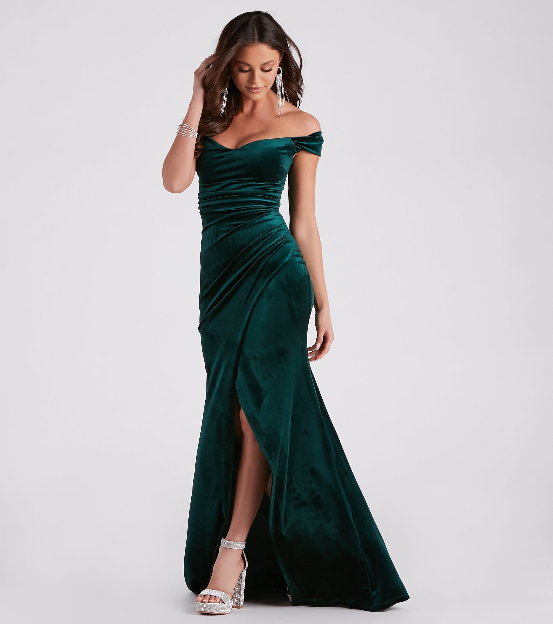 Georgina Formal Velvet Long Dress - Image 3