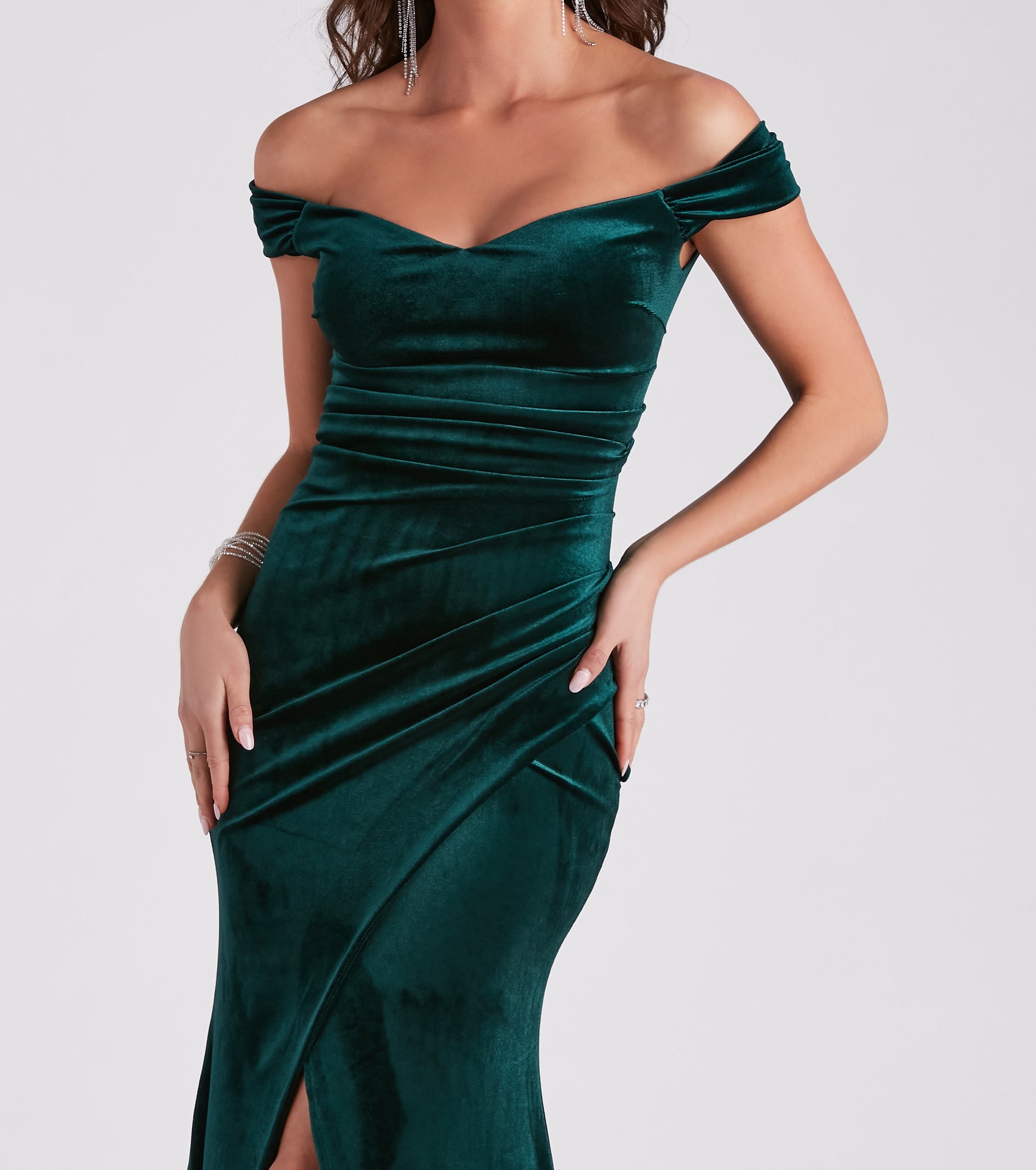 Georgina Formal Velvet Long Dress - Image 4