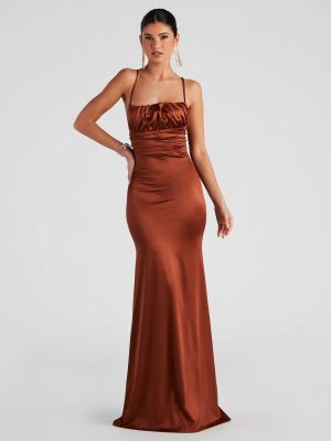 Eva Formal Satin Mermaid Dress