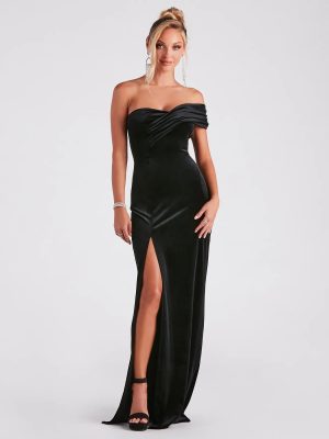 Katlynn Formal Velvet Long Dress