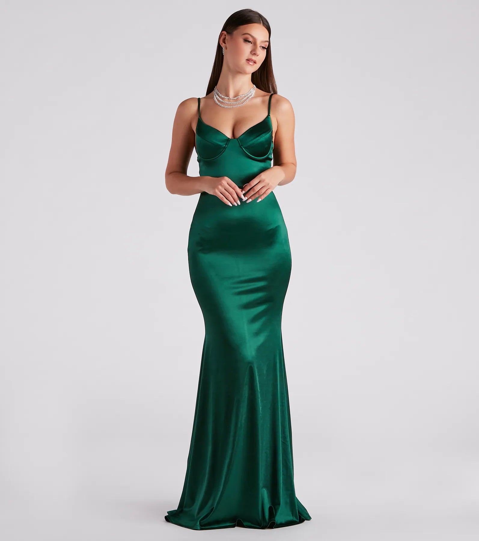 Penny Satin A-Line Formal Dress - Image 5