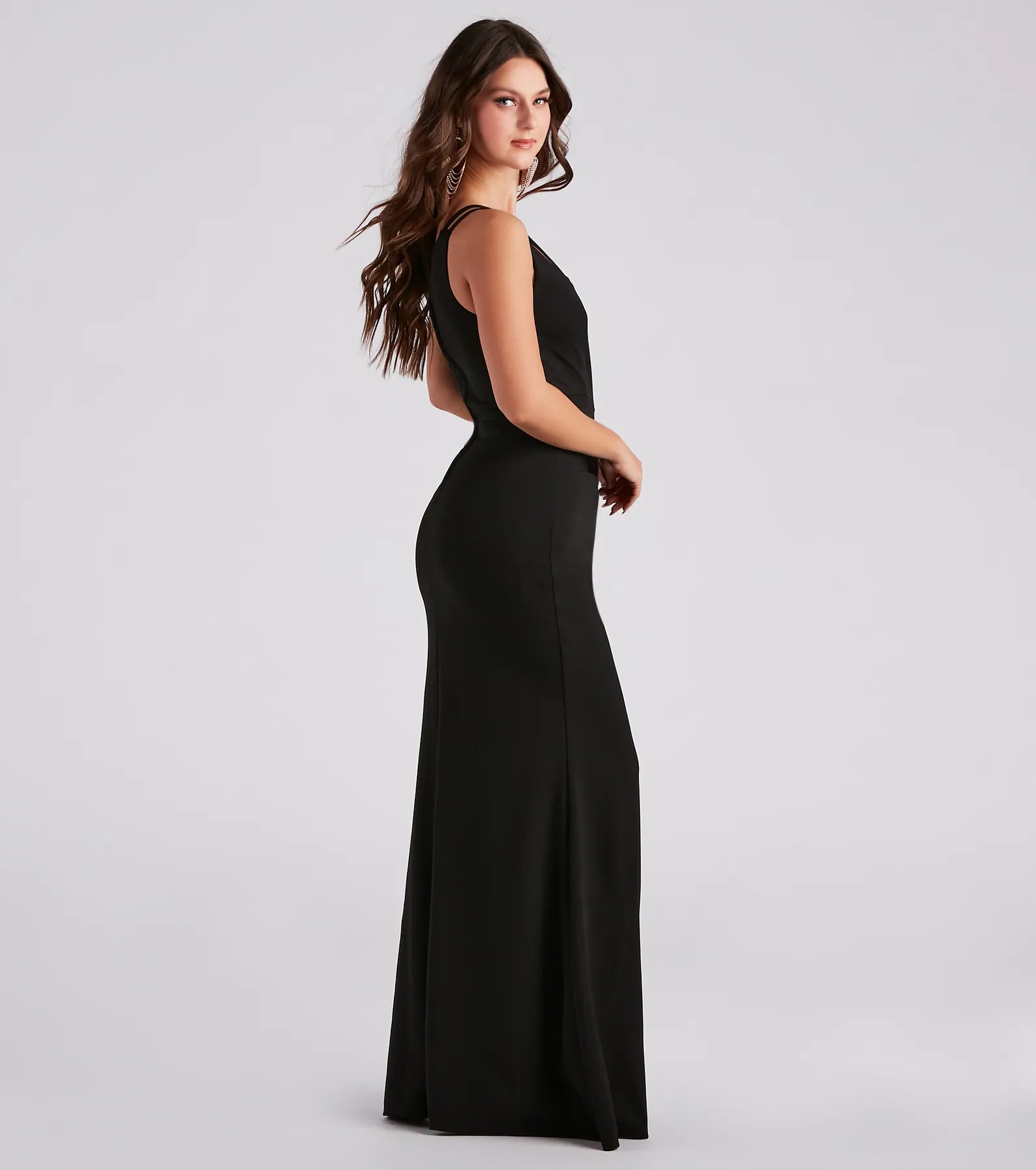 Abbie Formal Crepe Mermaid Dress - Image 2
