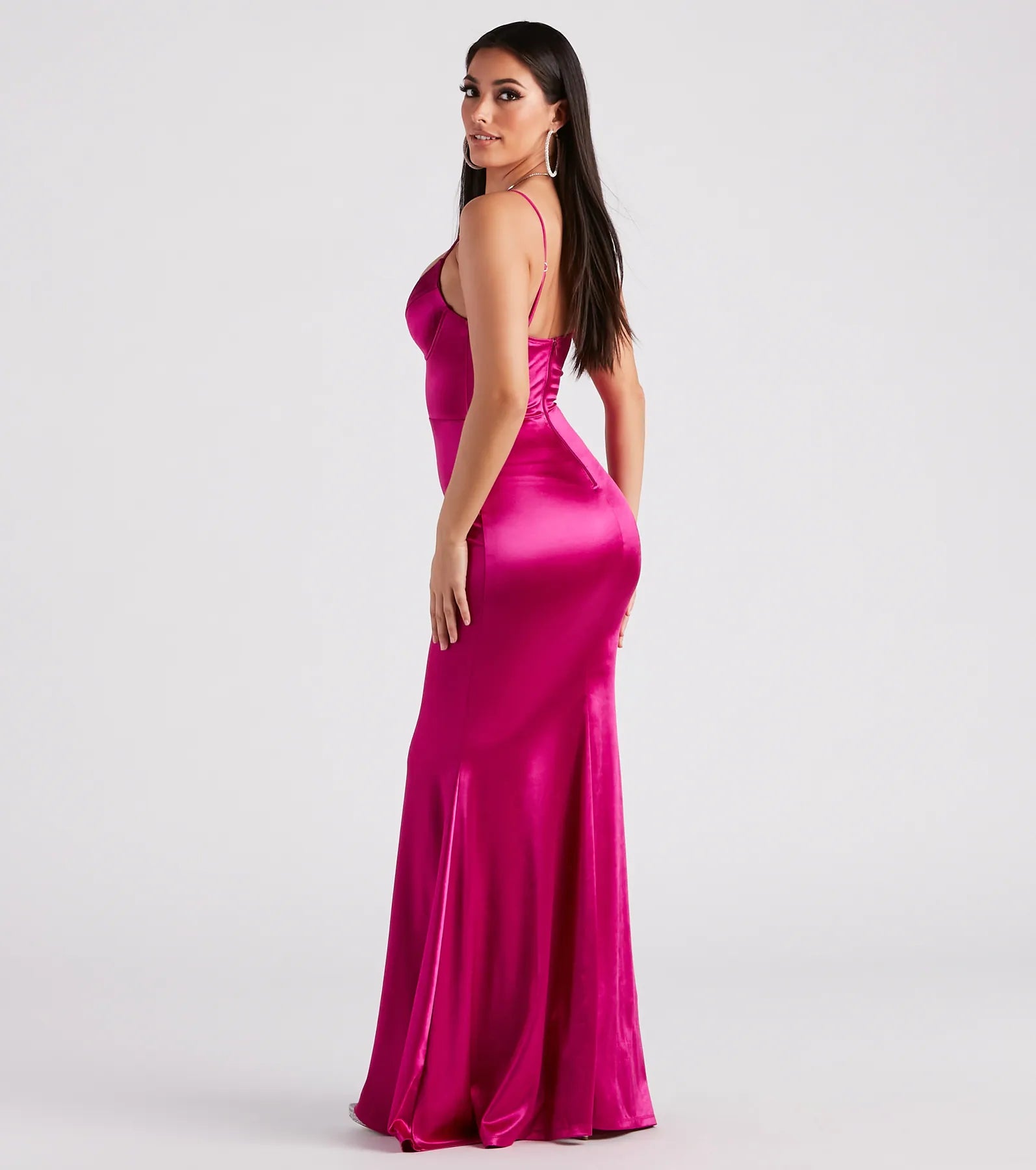 Penny Satin A-Line Formal Dress - Image 2