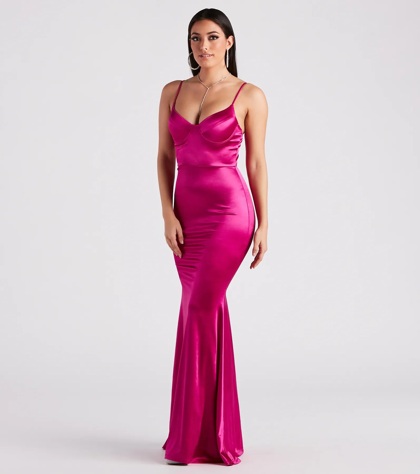 Penny Satin A-Line Formal Dress - Image 3