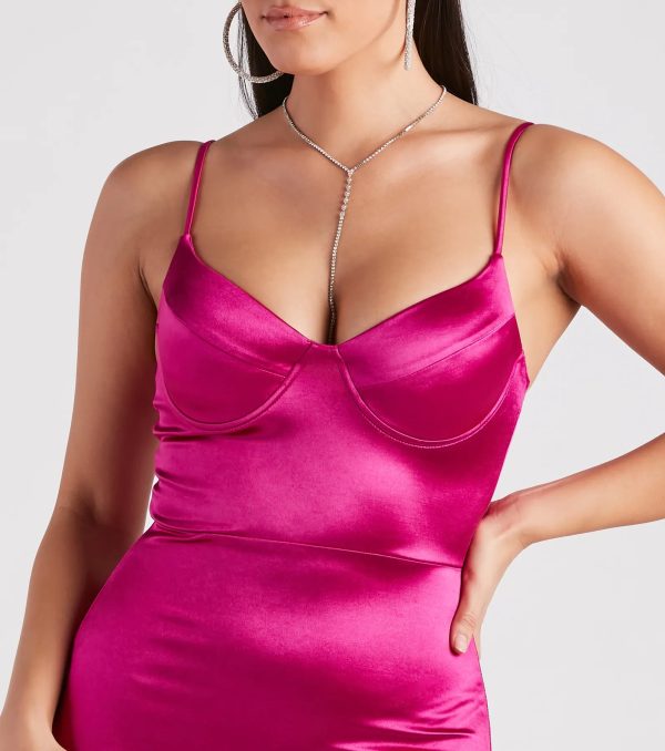 Penny Satin A-Line Formal Dress - Image 4