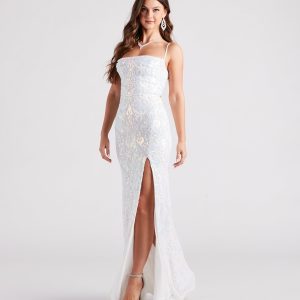 Gabrielle Formal Sequin Long Dress