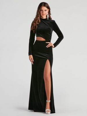 Kristie Formal Velvet Mermaid Dress