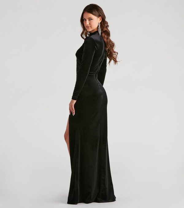 Kristie Formal Velvet Mermaid Dress - Image 2