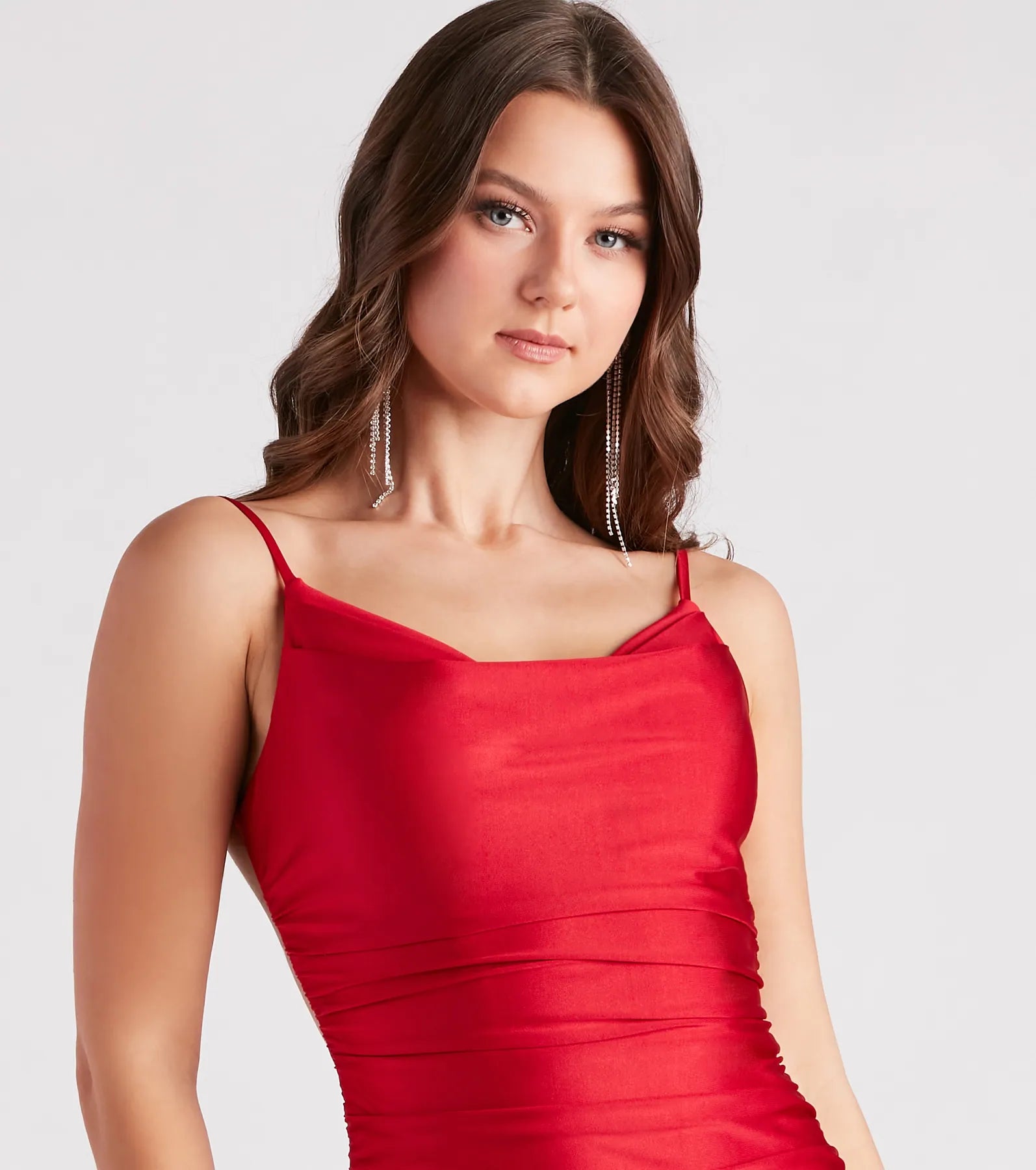 Reagan Formal Satin Low Back Mermaid Dress - Image 14