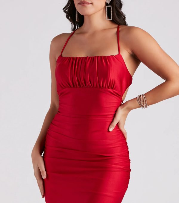 Martha Formal Satin Mermaid Long Dress - Image 8