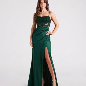 Mikayla Formal Lace Sequin Mermaid Dress
