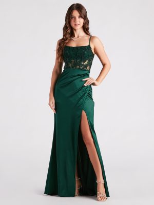 Mikayla Formal Lace Sequin Mermaid Dress