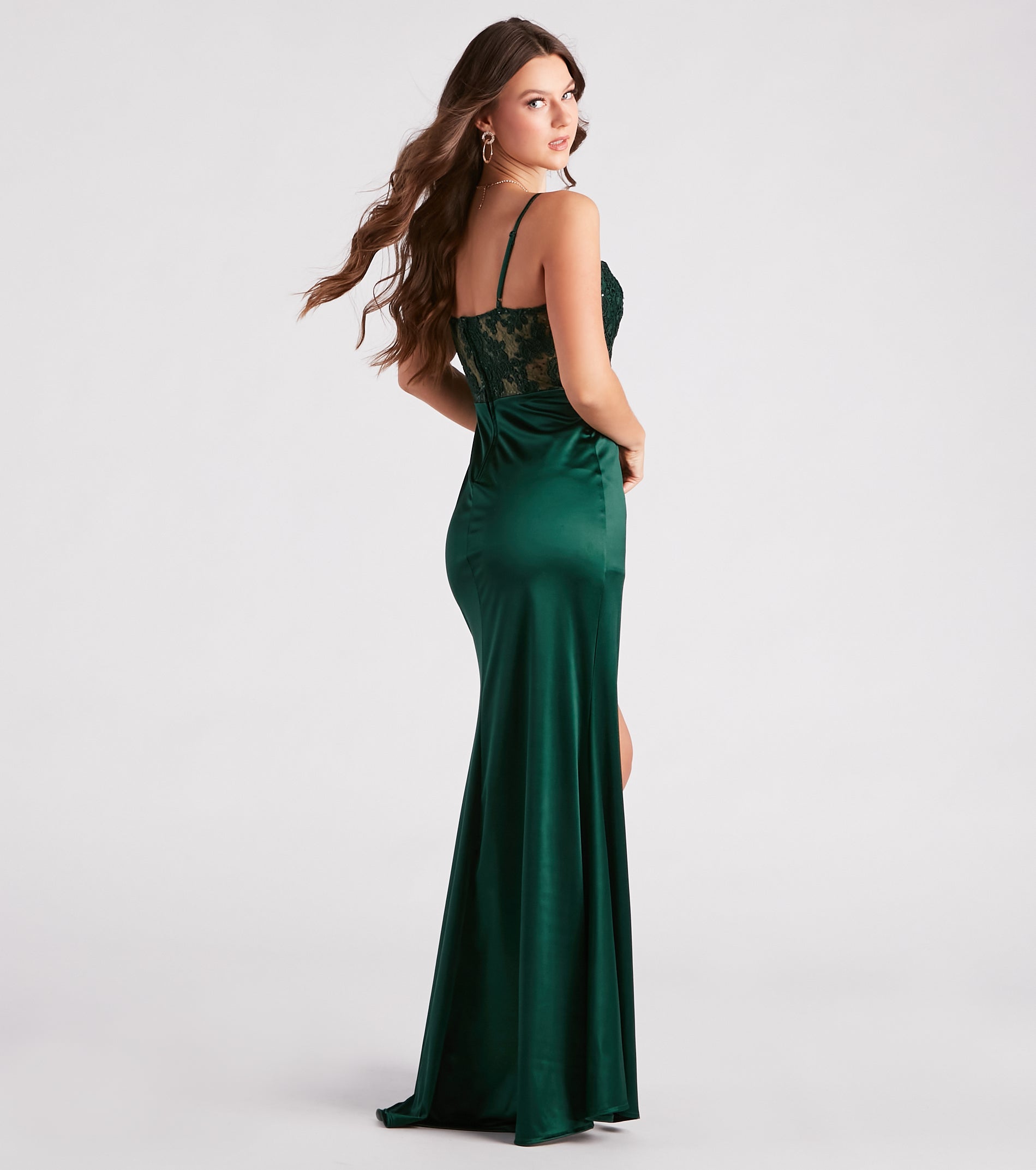 Mikayla Formal Lace Sequin Mermaid Dress - Image 2