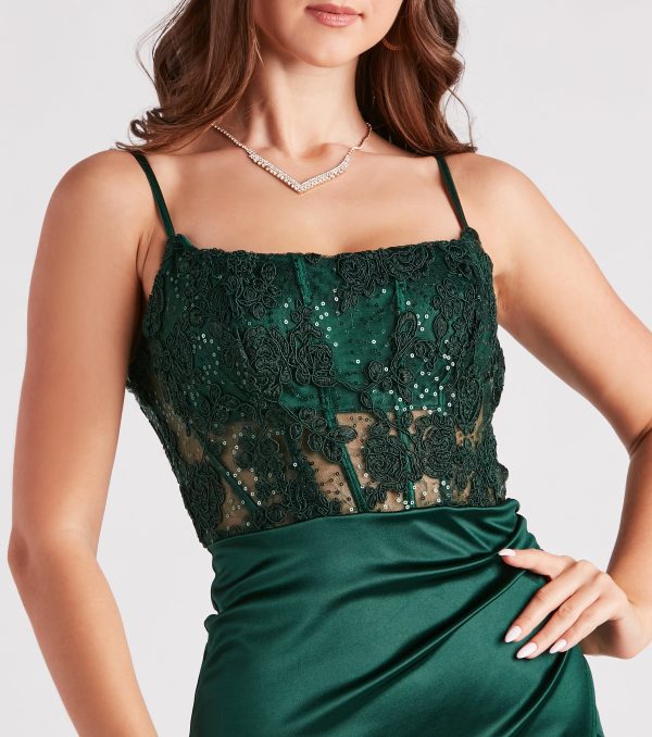 Mikayla Formal Lace Sequin Mermaid Dress - Image 4