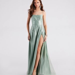 Alexis Formal Rhinestone A-Line Dress