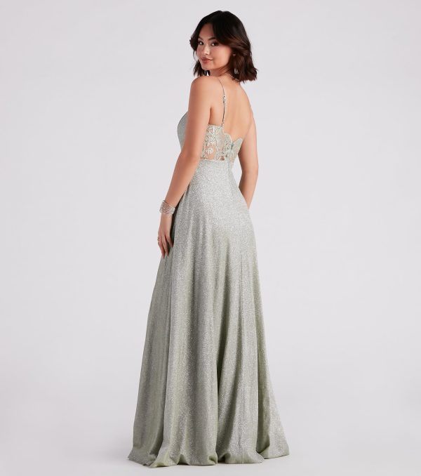 Daria Lace Back A-Line Ball Gown - Image 2