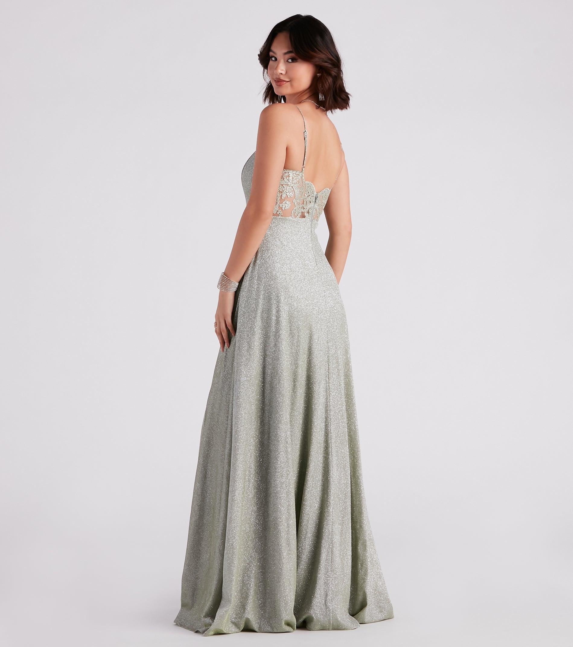 Daria Lace Back A-Line Ball Gown - Image 2