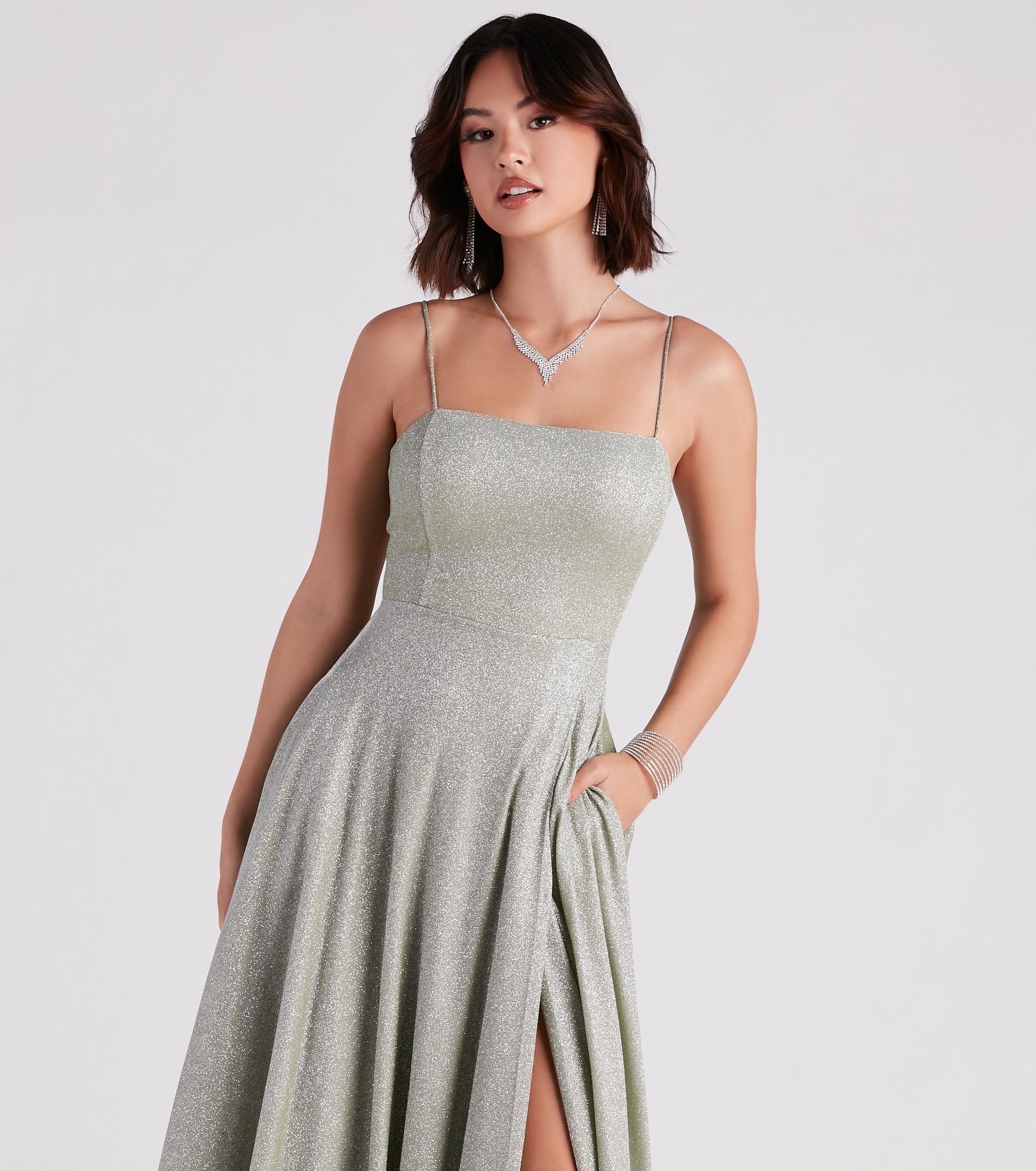 Daria Lace Back A-Line Ball Gown - Image 4