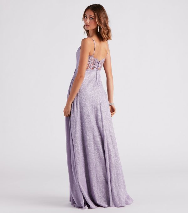 Daria Lace Back A-Line Ball Gown - Image 6