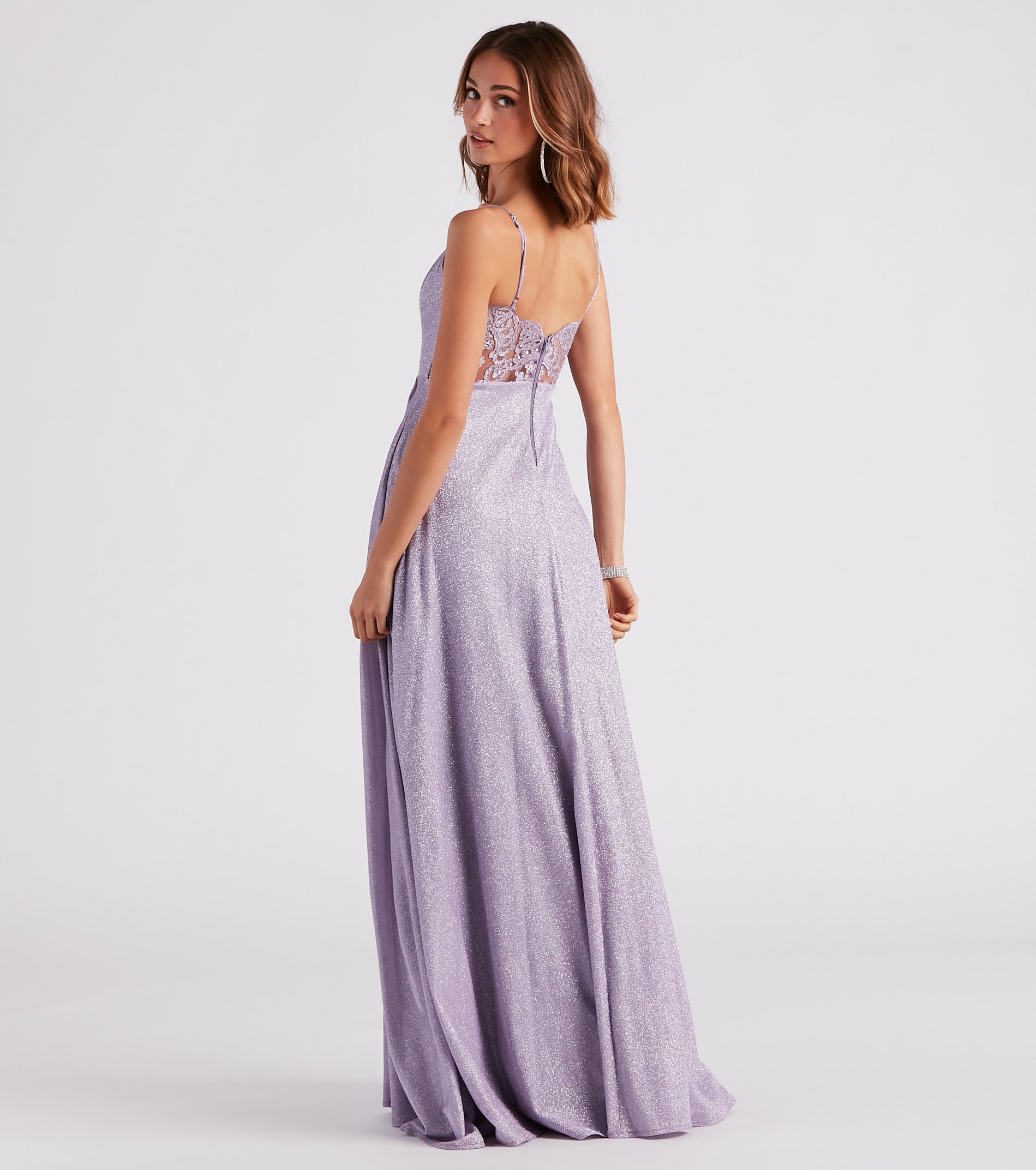 Daria Lace Back A-Line Ball Gown - Image 6