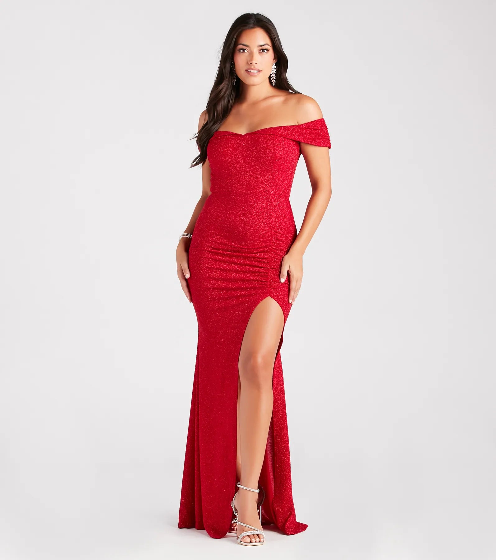 Meryl Formal Glitter Column Dress - Image 9