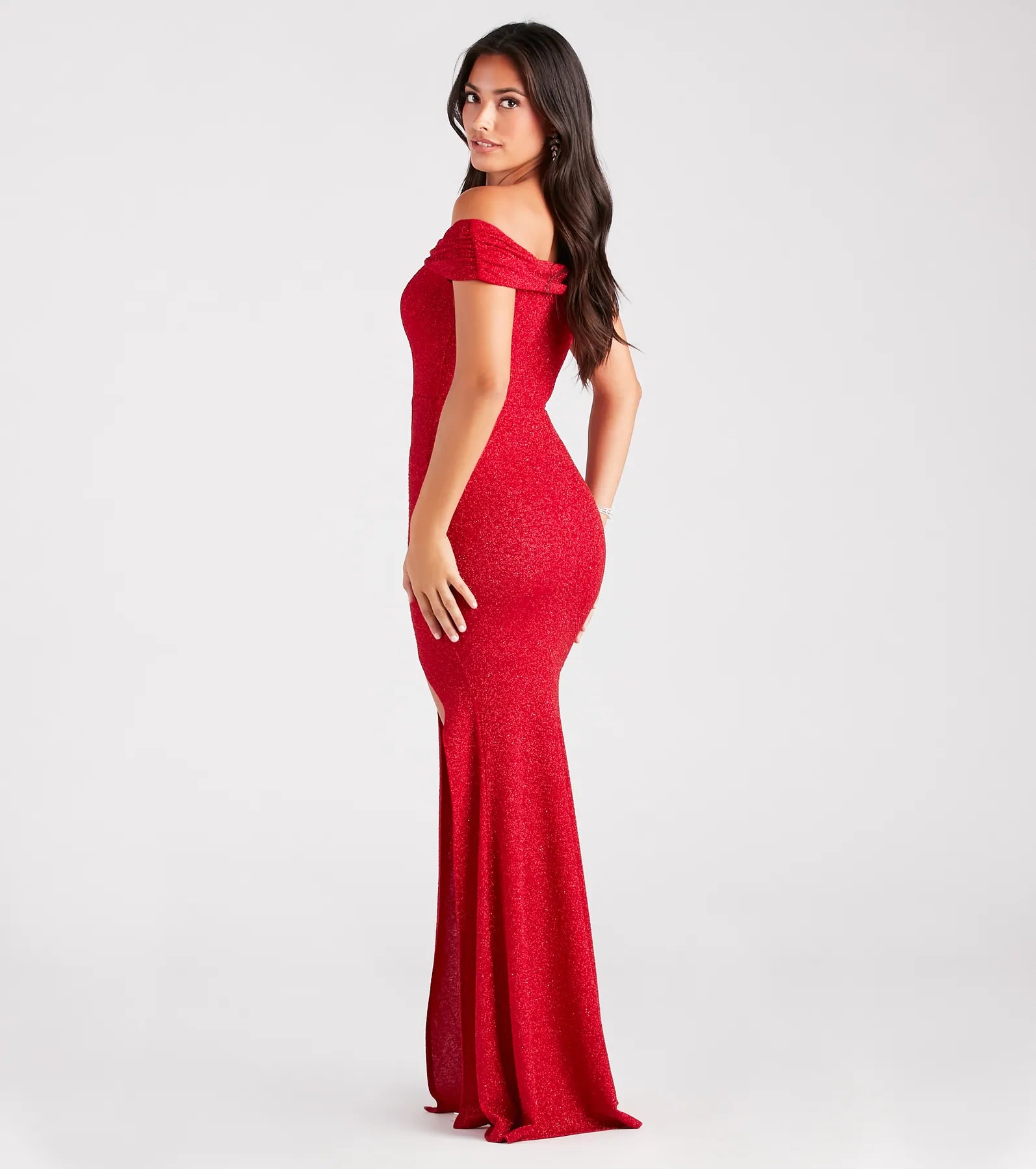 Meryl Formal Glitter Column Dress - Image 10