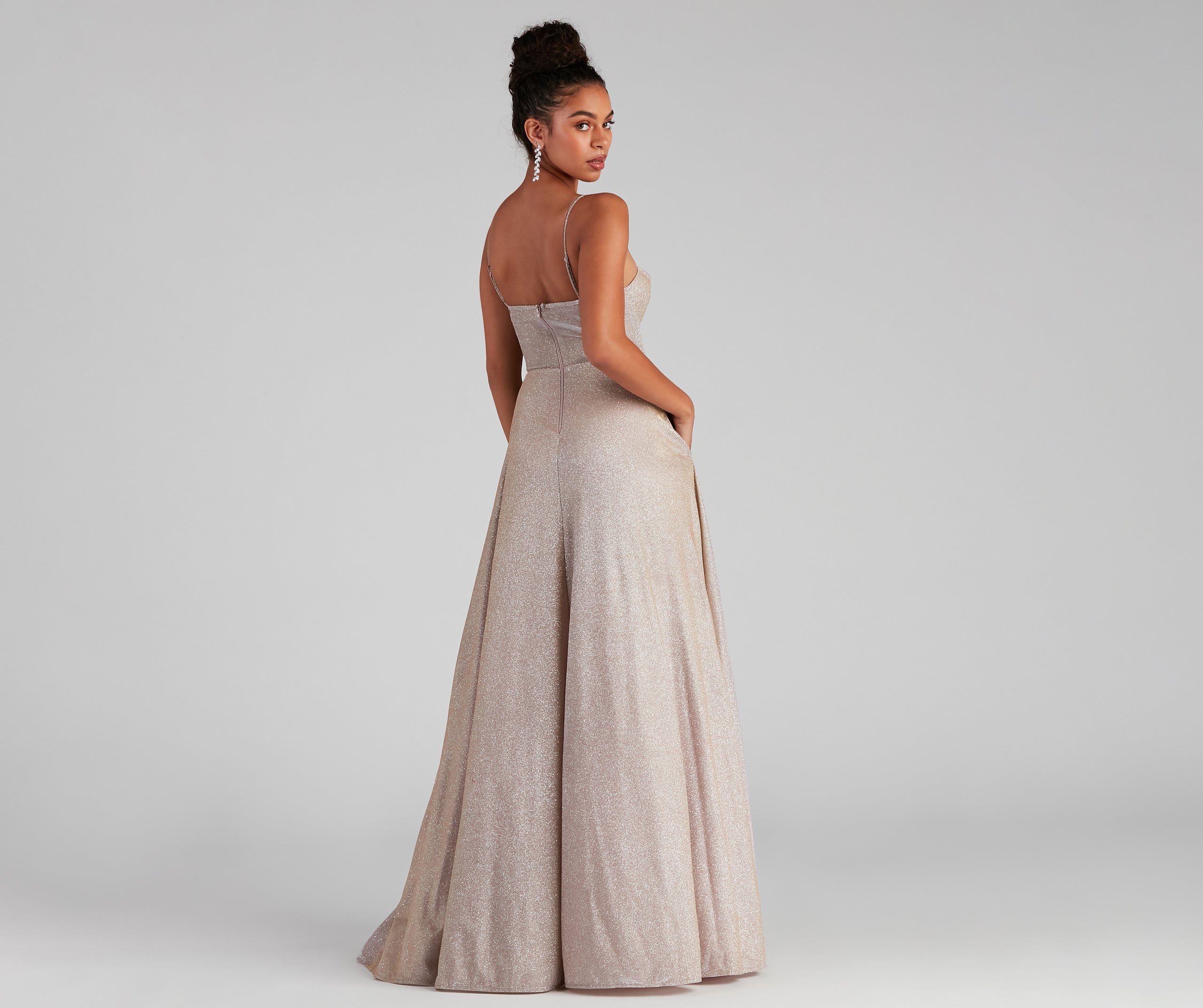 Denice Corset A-Line Wrap Formal Dress - Image 14