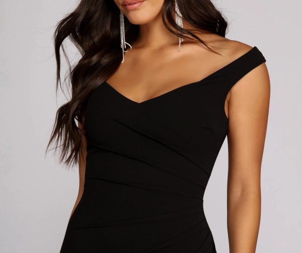 Tessa Off The Shoulder Ruched Dress - Image 2