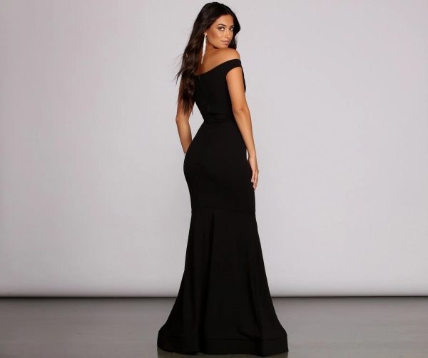 Tessa Off The Shoulder Ruched Dress - Image 4