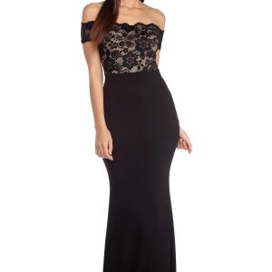 Lola Off The Shoulder Lace Dress