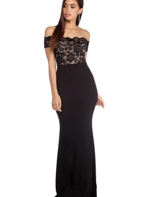 Lola Off The Shoulder Lace Dress