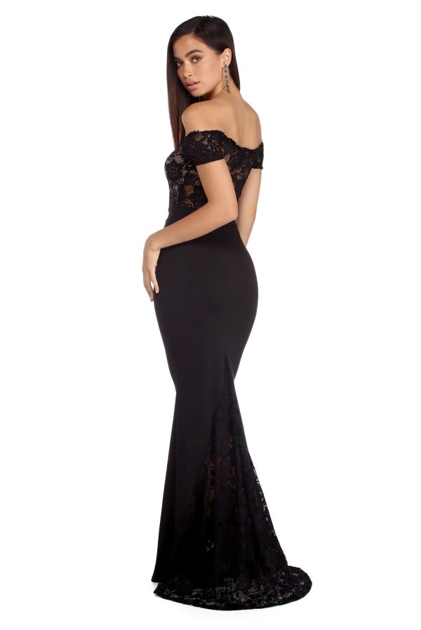 Lola Off The Shoulder Lace Dress - Image 2
