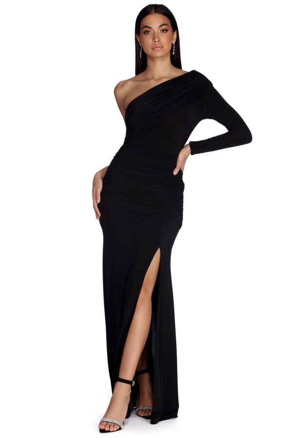 Maia Formal One Shoulder Dress - Image 2