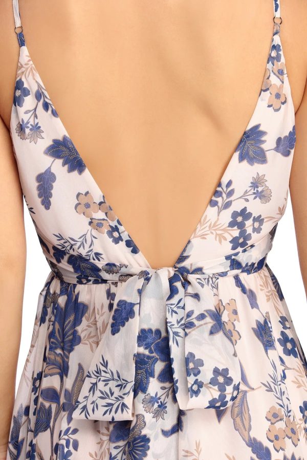 Zara Formal Rose Chiffon Dress - Image 4