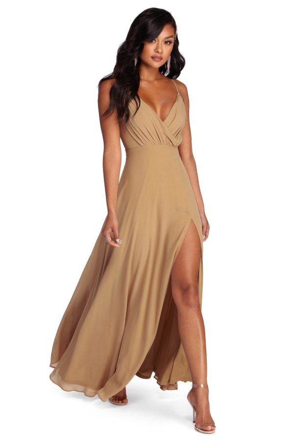 Melany Formal High Slit Dress - Image 5
