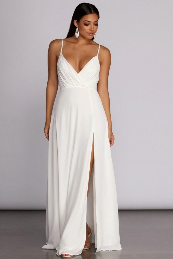 Melany Formal High Slit Dress - Image 3