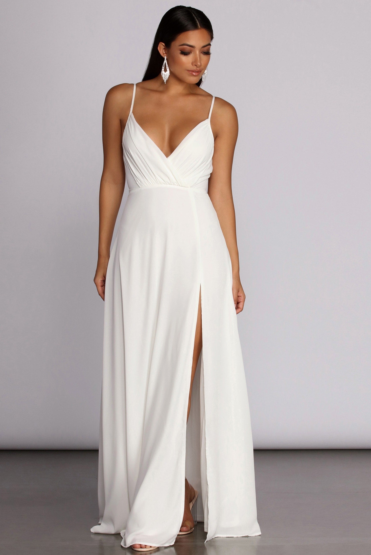 Melany Formal High Slit Dress - Image 3