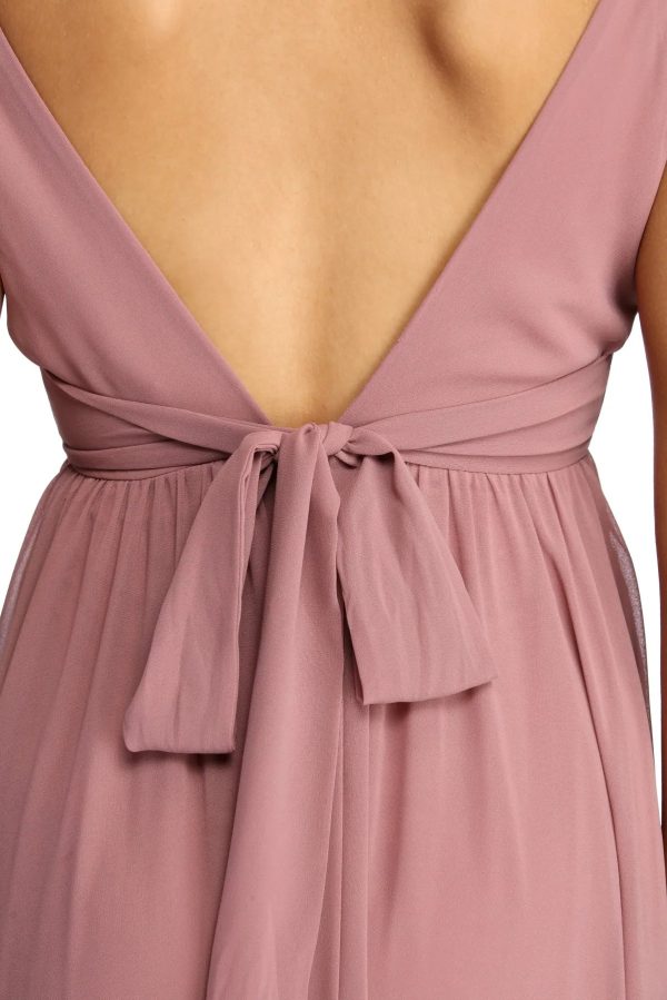 Zara Formal Rose Chiffon Dress - Image 16