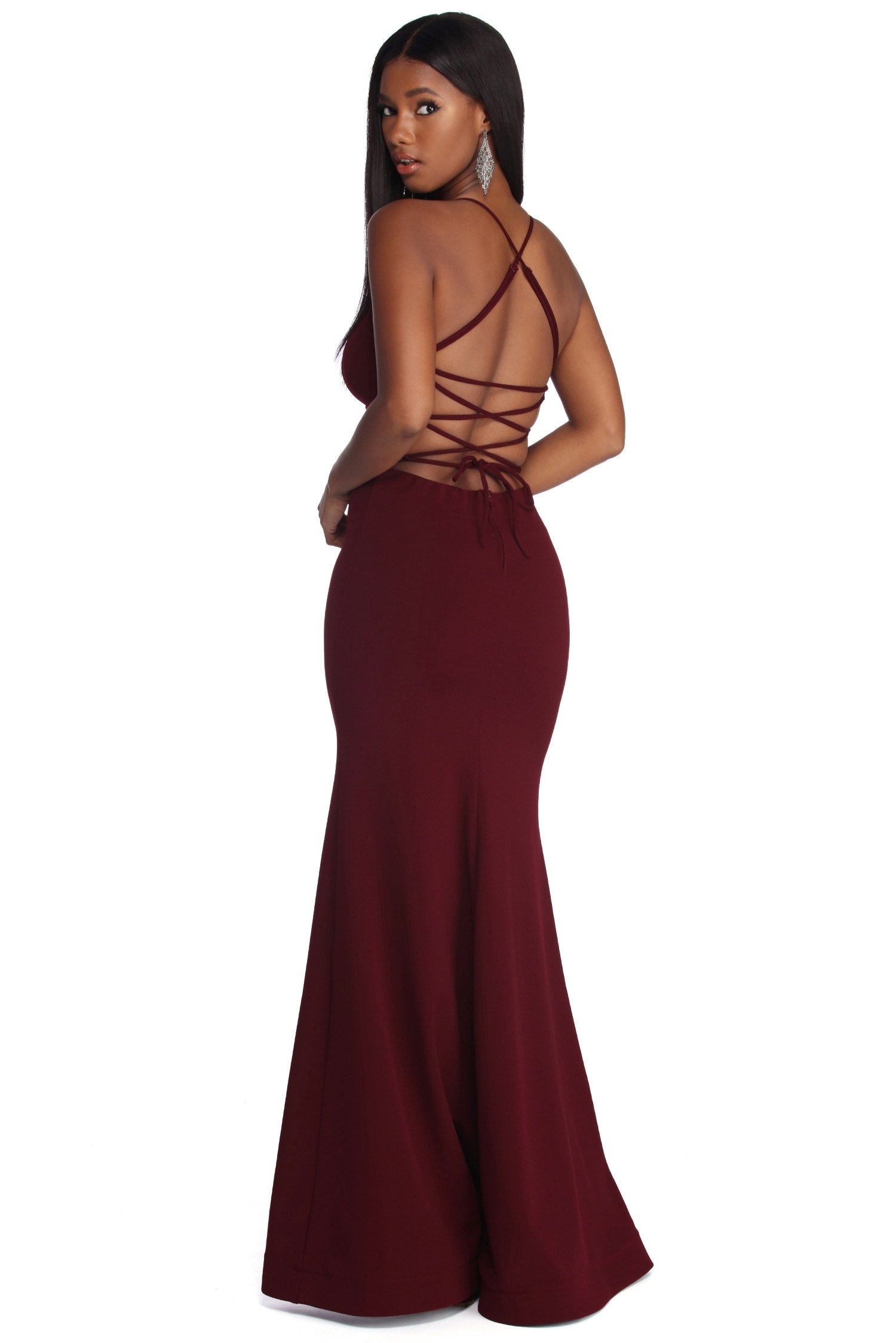 Leona Formal Lattice Dress - Image 5