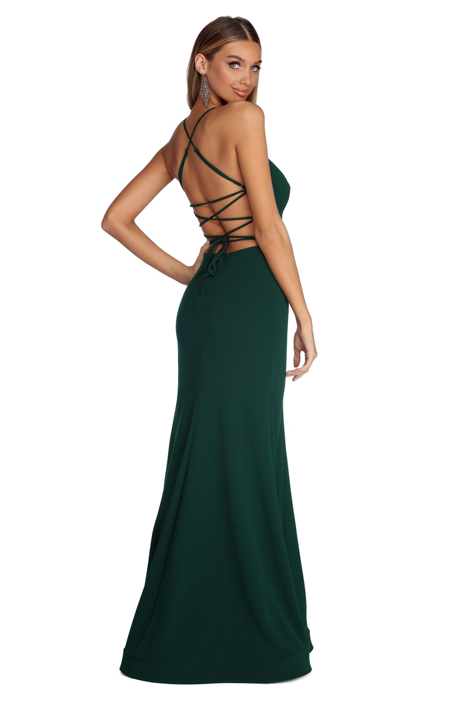 Leona Formal Lattice Dress - Image 12