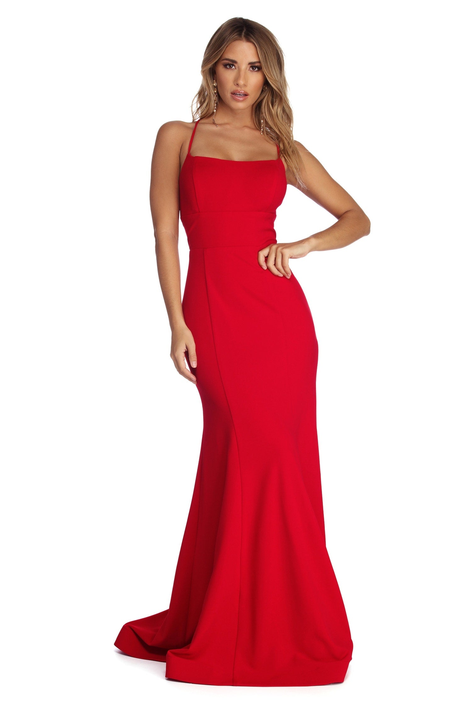 Leona Formal Lattice Dress - Image 8