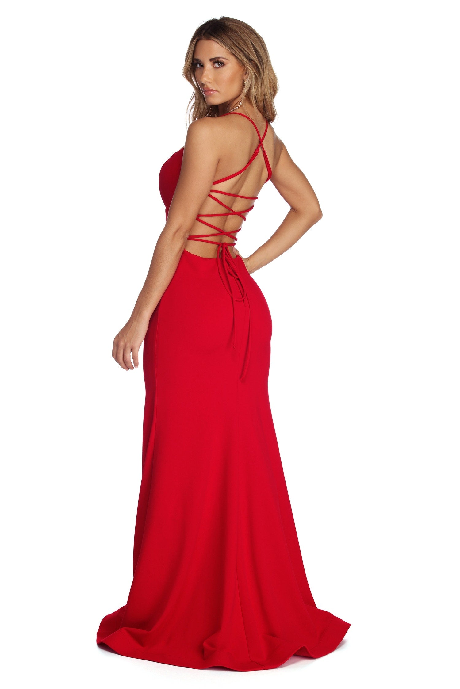 Leona Formal Lattice Dress - Image 10