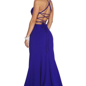 Leona Formal Lattice Dress