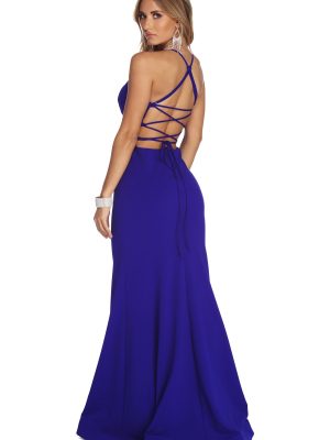 Leona Formal Lattice Dress