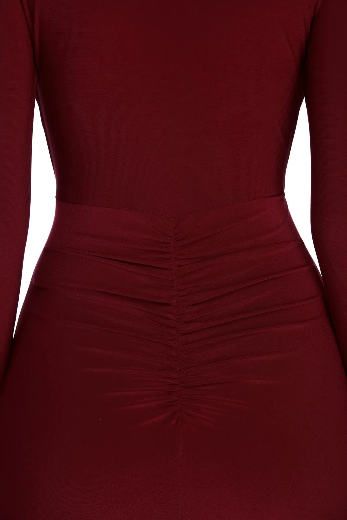 Denise Formal Plunging Ruched Dress - Image 10