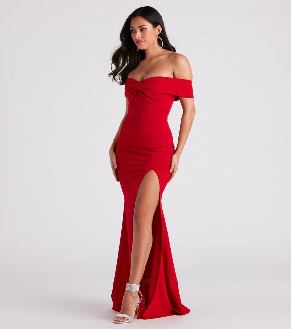 Emma Formal Bow Long Dress - Image 7