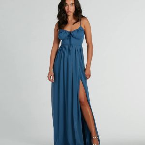 Raya Formal Chiffon A-Line Long Dress